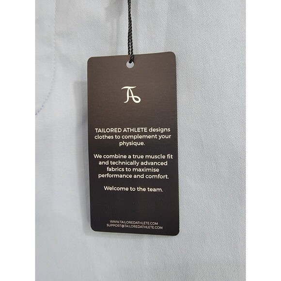 TAILORED ATHLETE Men's 38 Chino Short Light Blue‎ Khaki 9" Shorts NWT - Picture 3 of 13